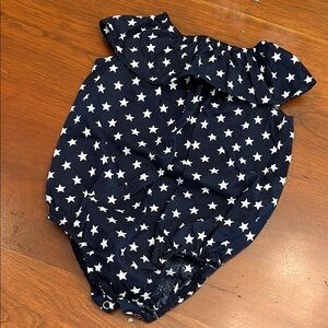 Boutique Navy Stars Romper/Onesie